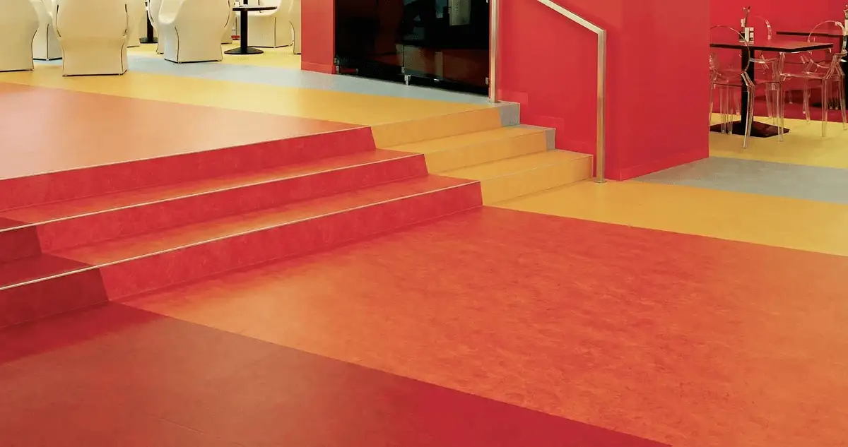 Snack bar with beautiful professionally installed linoleum flooring in Boulder, CO