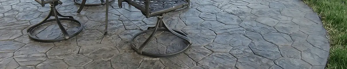 Garden relaxation area with professionally installed stone flooring in Boulder CO